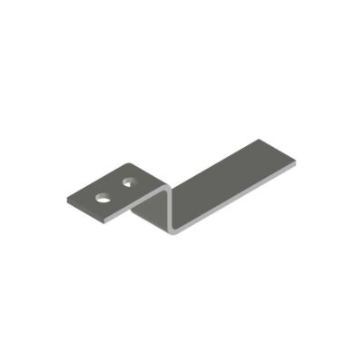 Etrier de fixation supérieur Solrif D pour panneaux bi-verre, acier inox sans vis