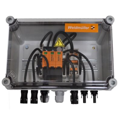 Boîte de jonction DC 1 MPPT : PVN DC 2IN/1OUTx1 MPPT SPD1R EVO 1.1kV - sans interrupteur DC