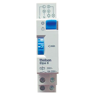Minuterie d’escalier, 1 - 7 minutes, 230V-50hz 8 Elpa 8 (0080002) Theben HTS AG