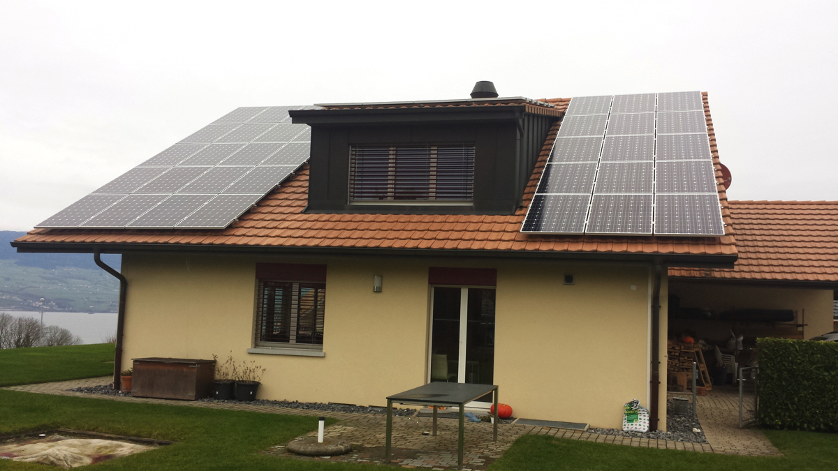 Centrale solaire de 12'690 Wc à 1474 Châbles