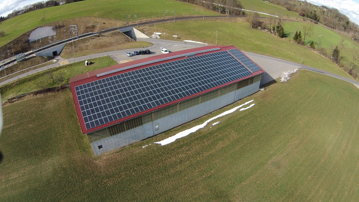 Centrale solaire de 94'080 Wc à 1678 Siviriez
