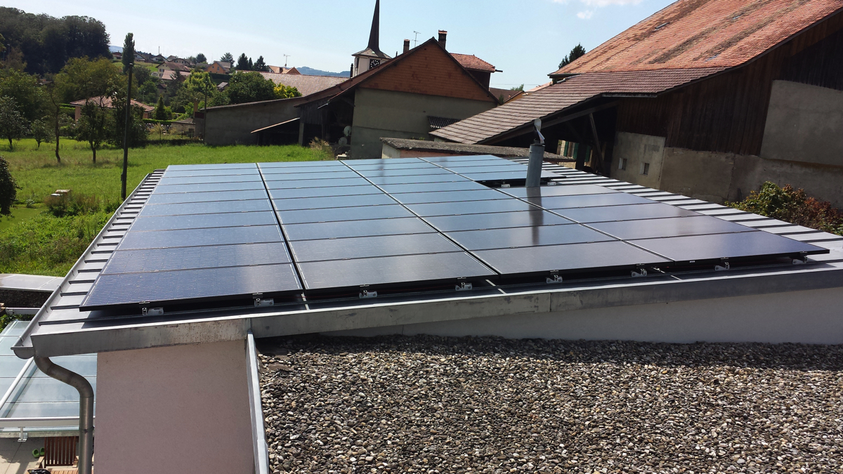 Centrale solaire de 9'750 Wc à 1532 Fétigny