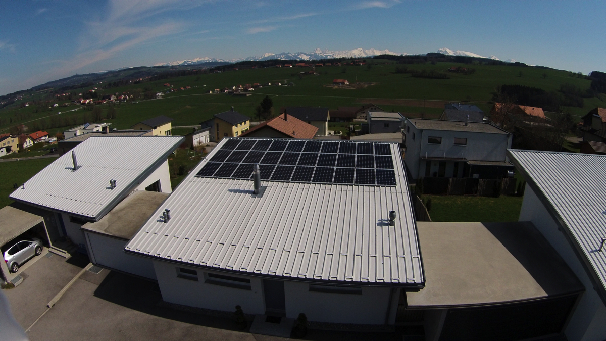 Centrale solaire de 8'100 Wc à 1678 Siviriez