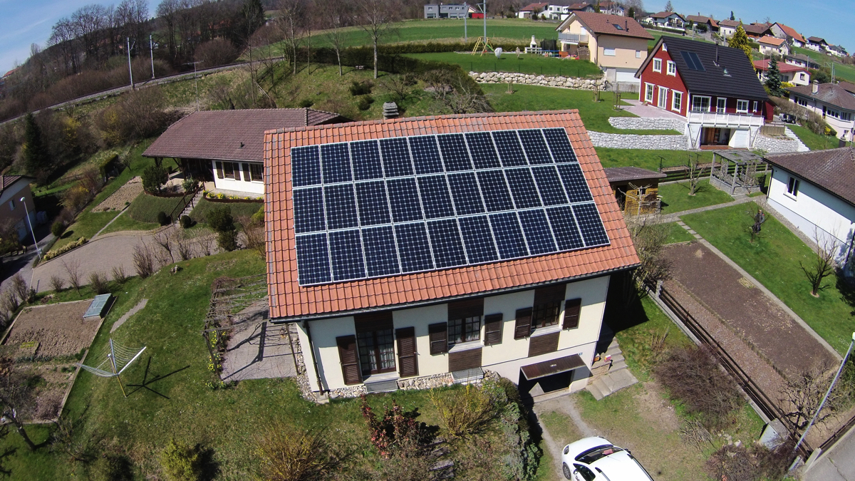 Centrale solaire de 8'100 Wc à 1690 Villaz-St-Pierre